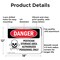 Signmission Pesticide Storage Area Authorized Only Danger Sign, Aluminum, 18in W x 12in L, 2PK OS-2PACK-DS-A-1218-L-2036 - alternate 8